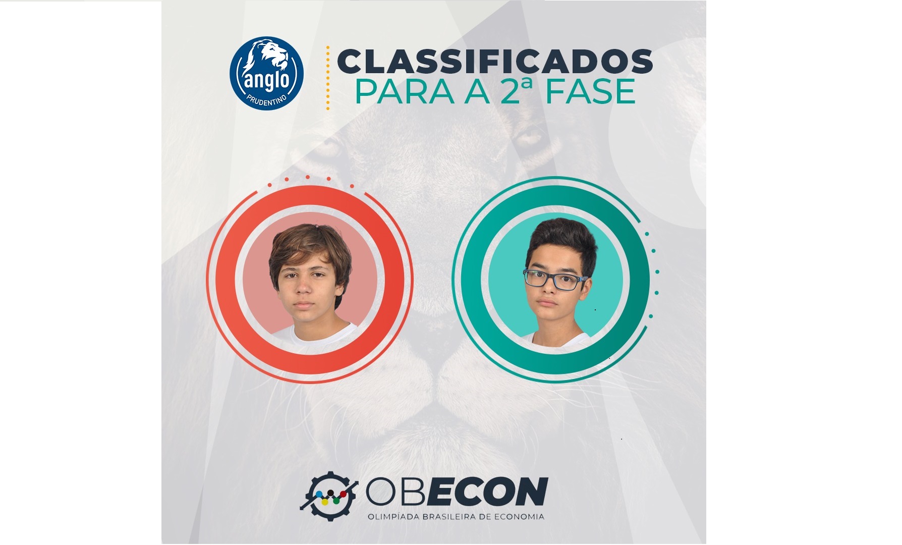 Alunos são classificados para 2ª fase da Obecon! - Colégio Anglo Prudentino